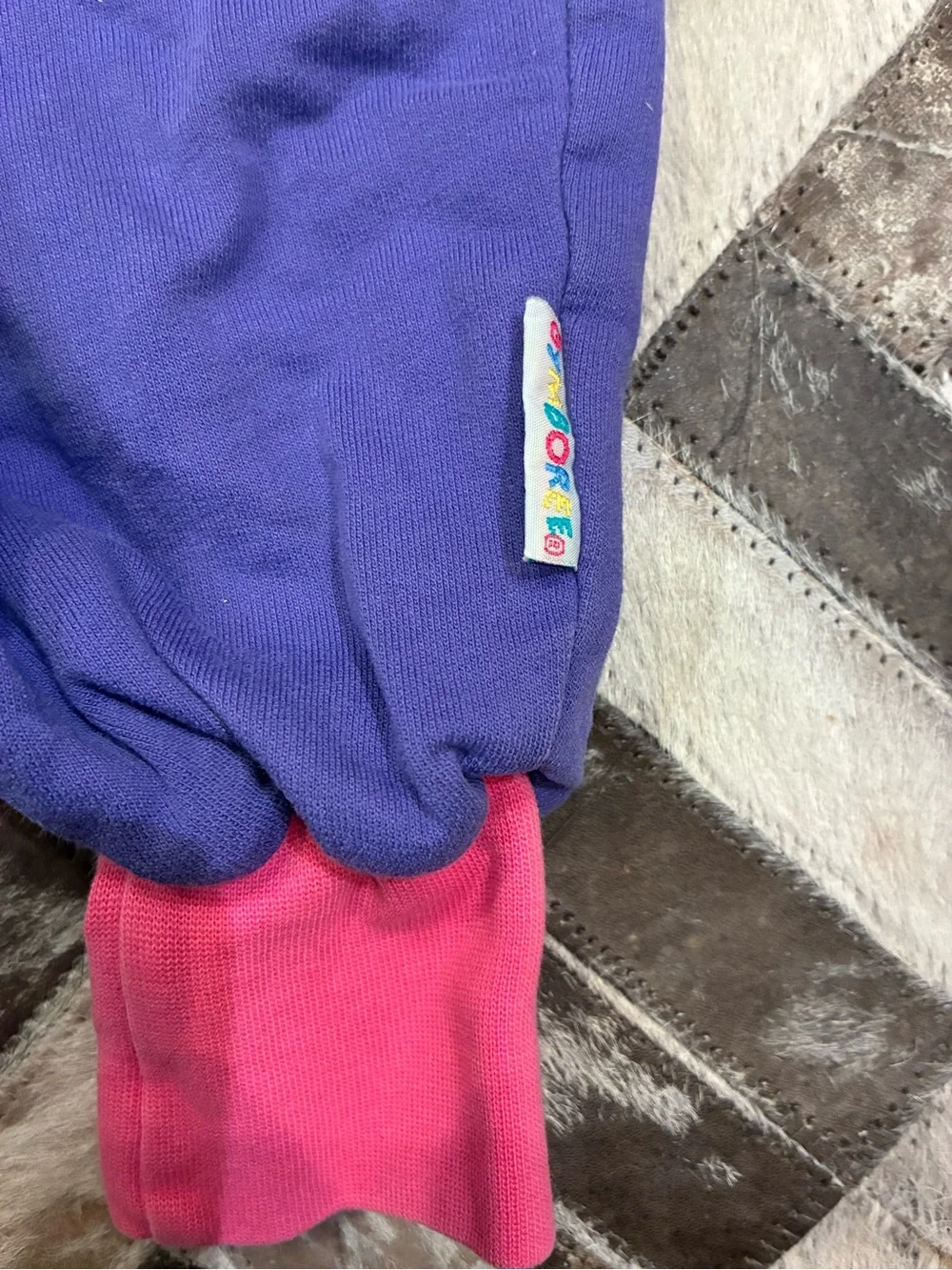 RARE Gymboree Rainbow Tag Colorblock Bows Lamb Baby One-Piece
